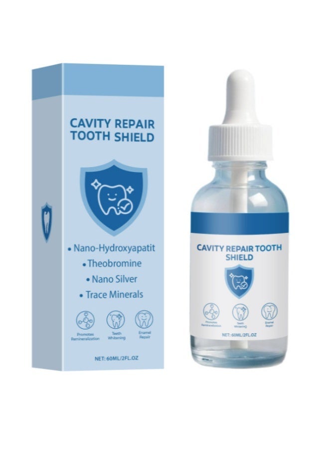 Kormesic CAVITY REPAIR TOOTH SHIELD, Gum Regrowth Drops,Gum Repair for Receding Gums,Natural Gum Restore Liquid Drops Mouthwash,Gum Treat-Ment,Gum Protect Repair Gel,Teeth Whitening Essence - Image 1