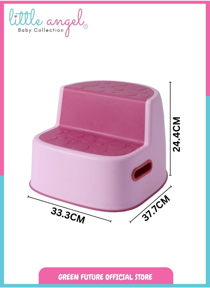 Little Angel - Baby step stool with non-slip surface, ideal for toddlers and kids to use in bathrooms, kitchens, and more. Durable, lightweight, and easy to carry for multiple uses. - Image 1