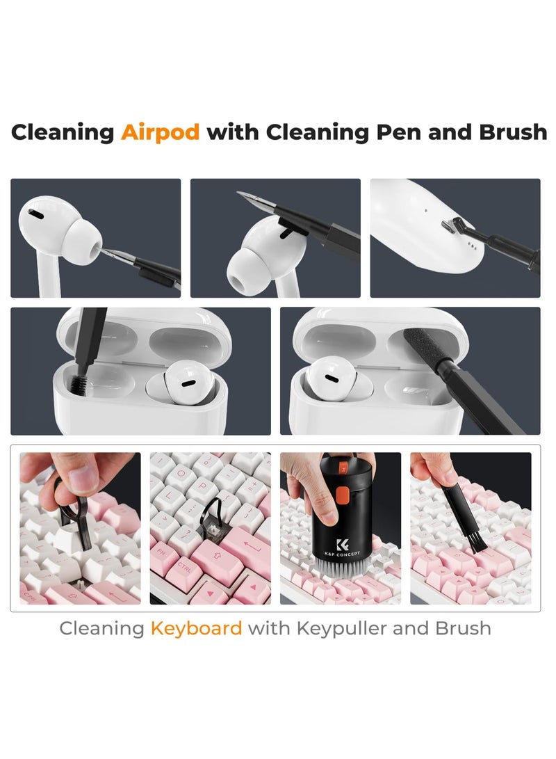 20 in 1 Multifunctional Electronics Cleaning Kit 2024 New Upgrade Cleaner Keyboard Cleaner Kit Airpod Pro Cleaning Pen Brush Tools for Earbuds/MacBook/Headphone/Earphones/iPad/iPhone - Image 4