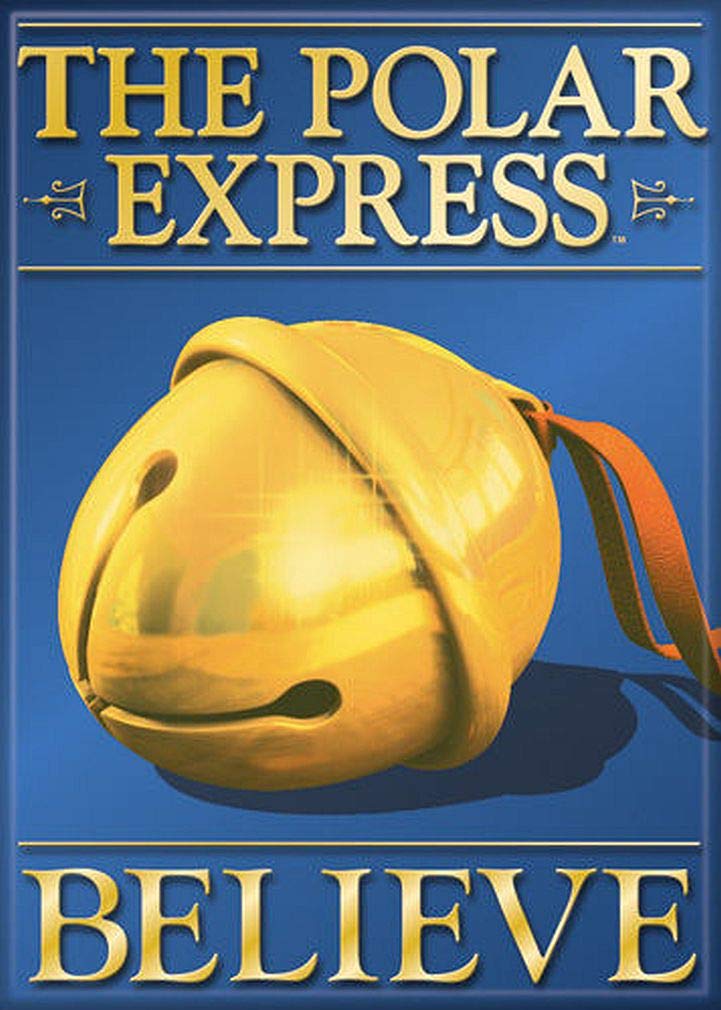 AtaBoy Polar Express Believe 25 x 35 Magnet for Refrigerators and Lockers