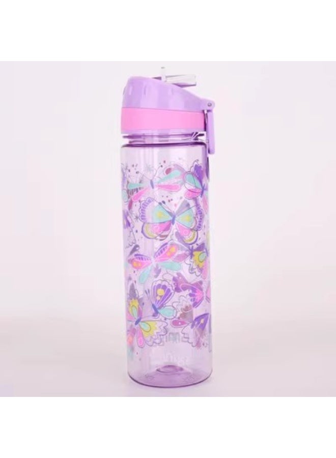 Australian Smiggle Kids Straw Water Bottle - Large Capacity Travel Cup