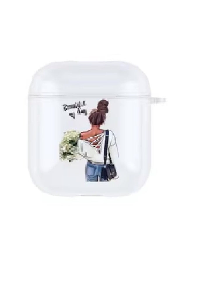 ماركة غير محددة - جراب سماعات شفاف – حماية أنيقة وسهلة الوصول لسماعاتك المفضلة-Airpods 1 - Image 1