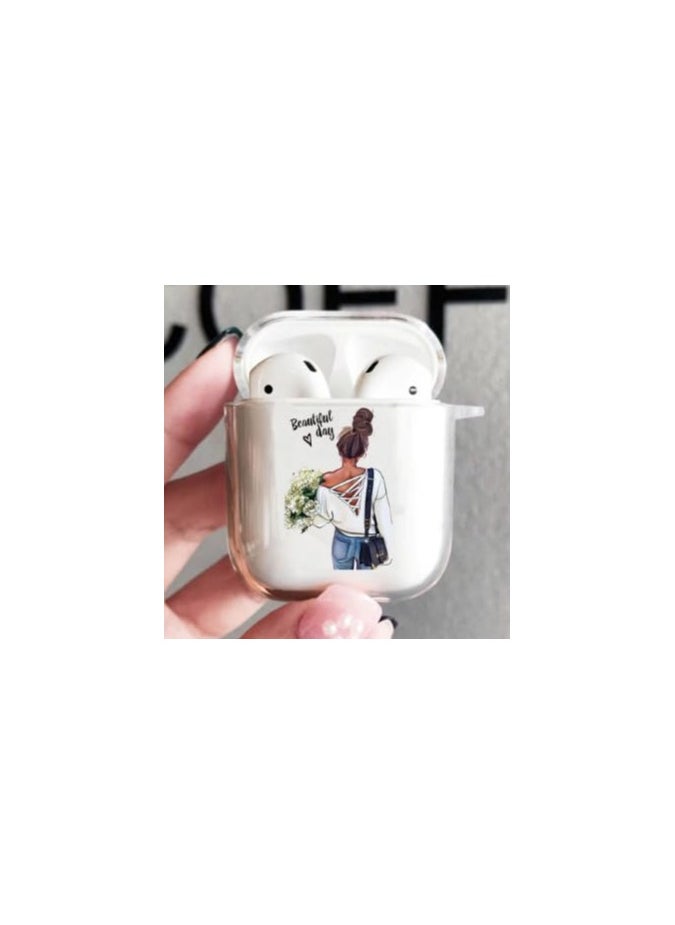ماركة غير محددة - جراب سماعات شفاف – حماية أنيقة وسهلة الوصول لسماعاتك المفضلة-Airpods 1 - Image 1