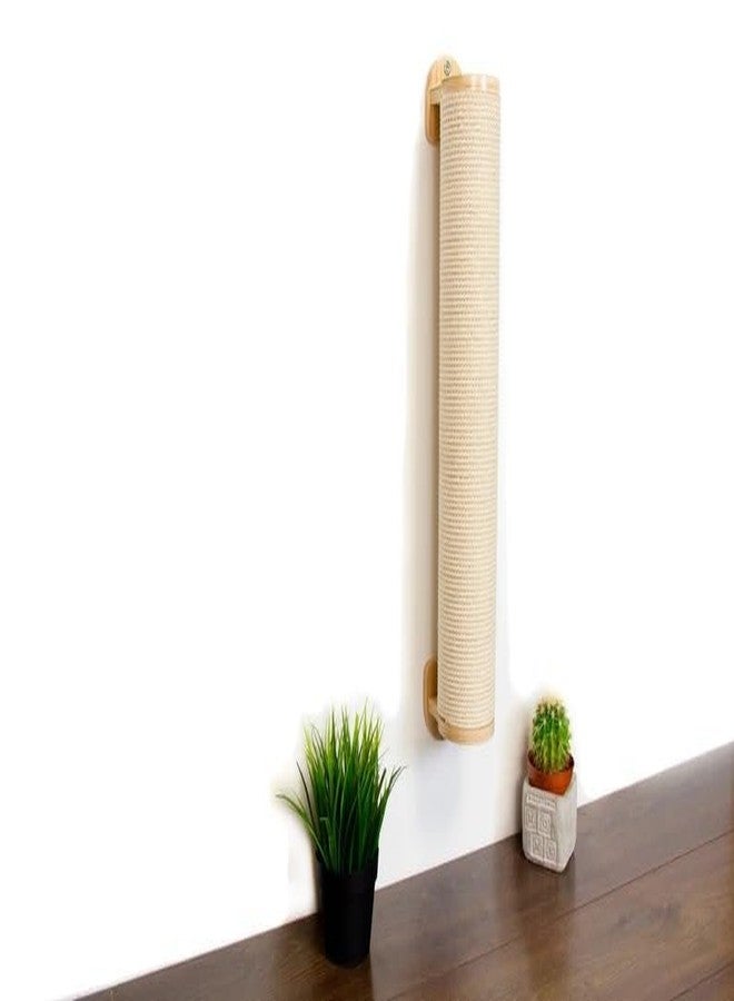 Keebori Wall Mounted Wooden cat Bridge with Climbing Hammock and Cat Face Shelf Indoor Cat Furniture for Activity and Relaxation Durable Climbing Wall Toy for Cats (Scratching Post) - Image 3