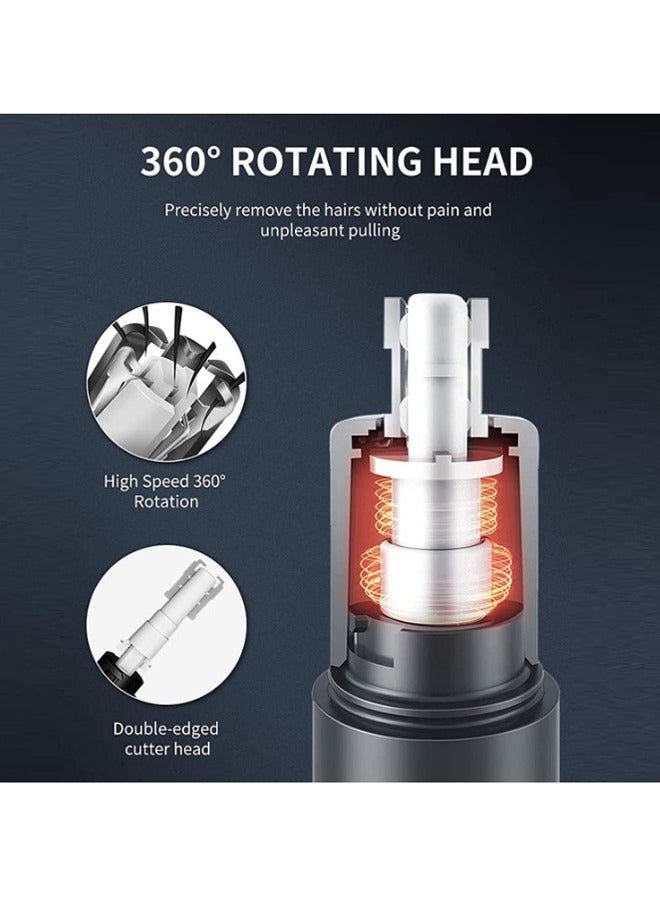 GKK Nose Hair Trimmer for Men Rechargeable Ear and Nose Hair Trimmer for Men and Women Professional Painless Eyebrow & Facial Hair Trimmer with Powerful Motor and Dual-Edge Blades Easy Cleansing - Image 5