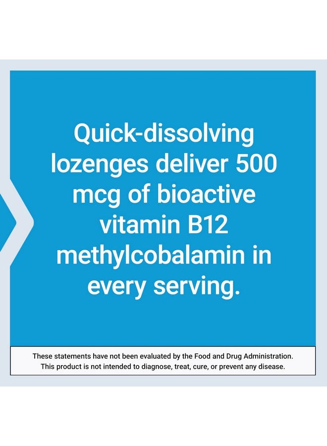لايف إكستنشن فيتامين ب12 ميثيل كوبالامين 500 ميكروغرام من لايف إكستنشن - مكمل غذائي غني بفيتامين ب12 للطاقة العامة وصحة الدماغ - أقراص استحلاب نباتية خالية من السكر تذوب في الفم - مرة واحدة يوميًا - 100 قرص - Image 5