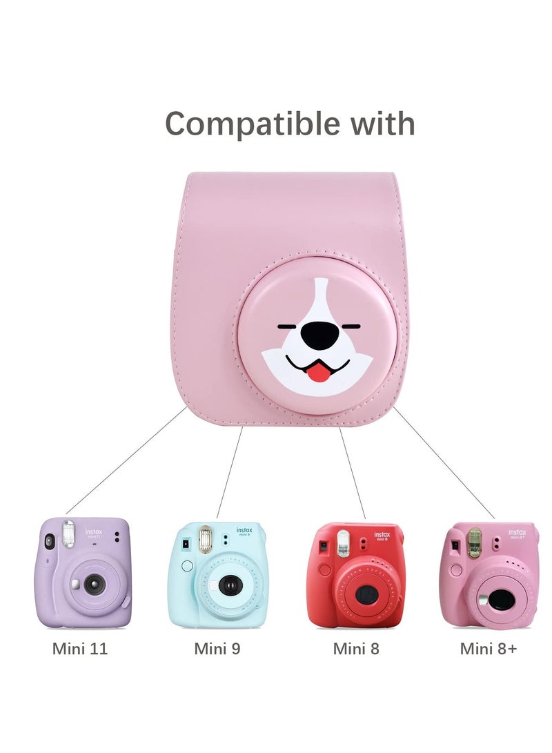 Fujifilm Instax Mini 11/9/8 Camera Case with Accessory Pocket and Adjustable Detachable Shoulder Strap for Instant Film Photography - Image 4