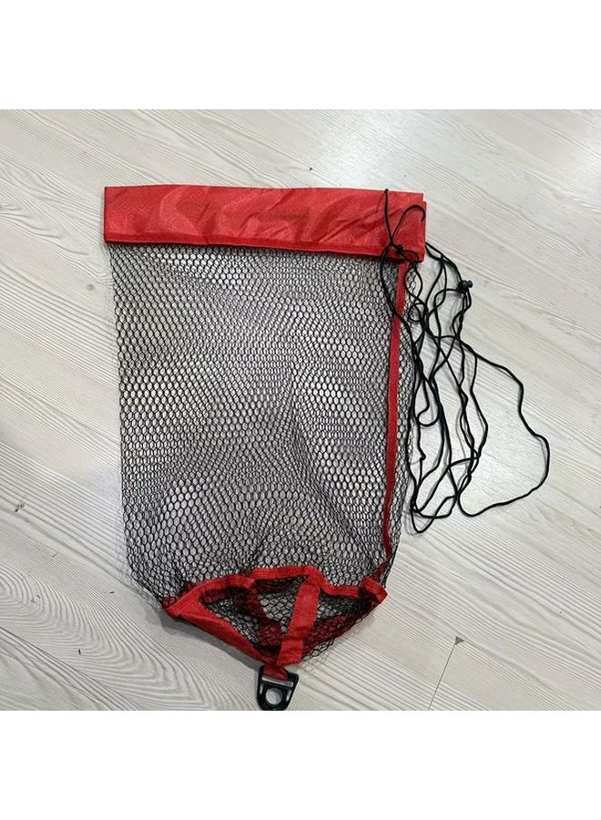 حقيبة صيد شبكية متينة من النايلون مع مساحة تخزين قفص شبكي خفيف الوزن للغطس - Image 5