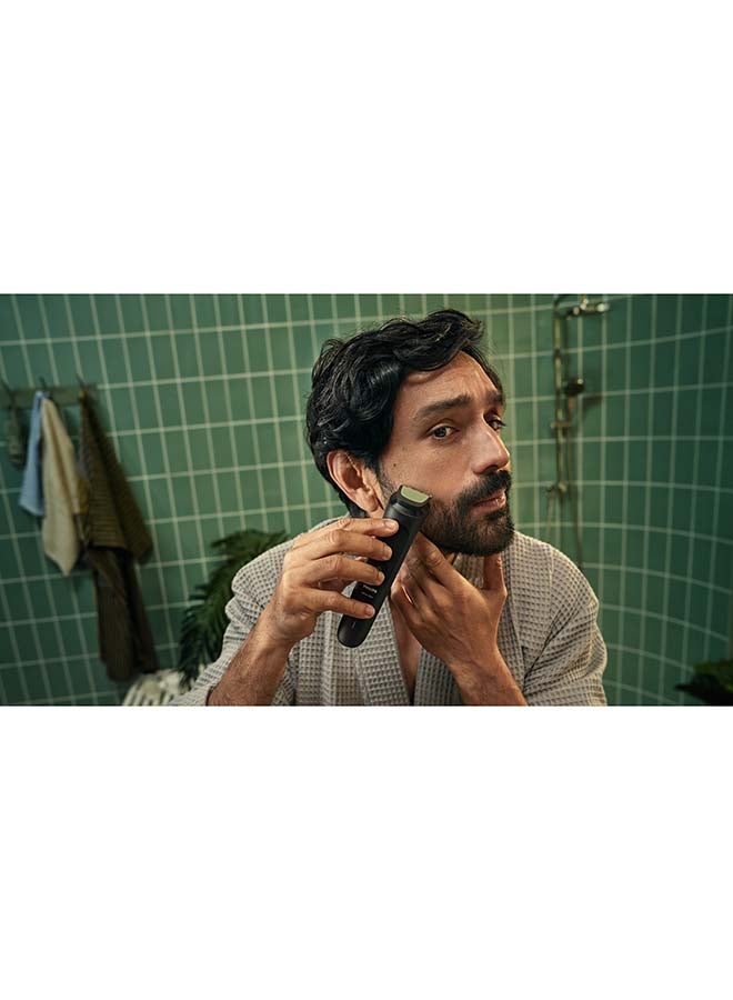 Philips All-in-One Trimmer MG3940/15 | 8-in-1 Beard, hair & nose trimming | Adjustable 3–7 mm comb + hair & body combs | 70 min cordless | Washable attachments | USB-A charging | Pouch Black/MG3940/15 - Image 2