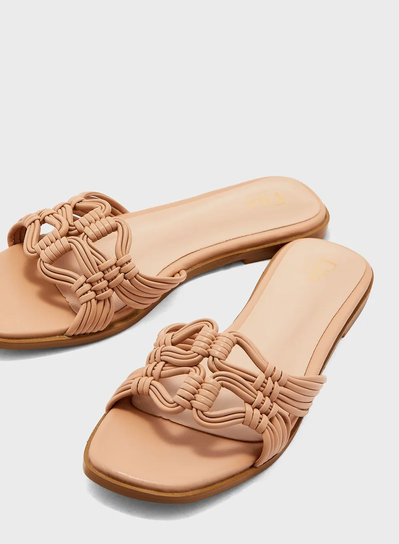 Ella Limited Edition Knotted Strap Flat Sandals
