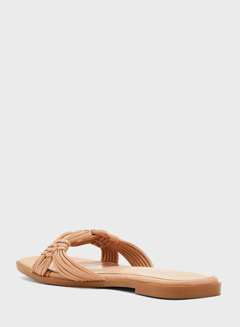 Ella Limited Edition Knotted Strap Flat Sandals
