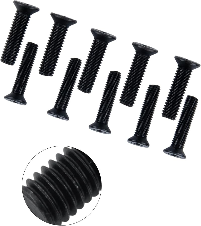 Left Hand Thread Fixing Screws M5 M6 22mm For UNF Drill Chuck Shank Adapter 10 Pcs - Image 5