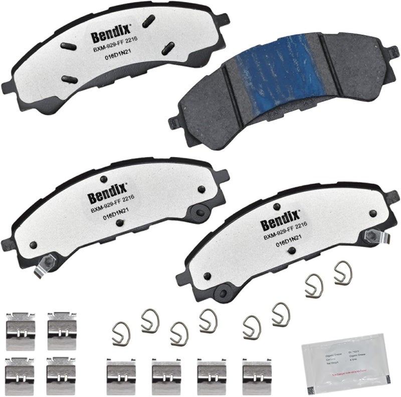 Bendix Fleet Metlok MKD2216FM Semi-Metallic Front Brake Pads for Ford Bronco 2023-2021, Ranger 2023-2019 - Image 1