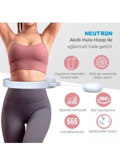 Neutron Hula Hoop Smart Exercise Hoop Blue  - Image 2