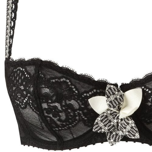 Aubade Paris Fleur d'Afrique Half Cup Bra Colour Black - Size 34C - Image 3