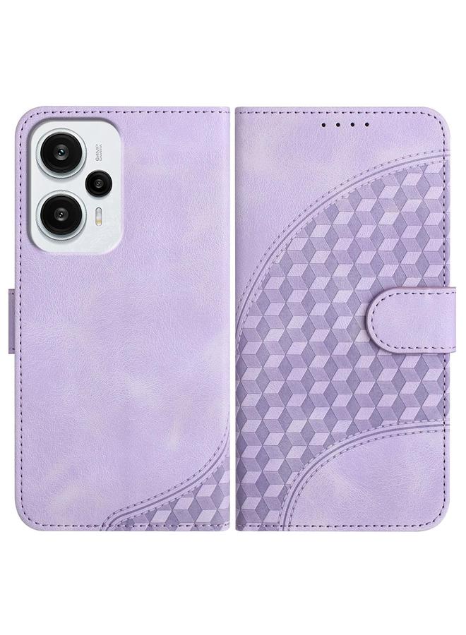 S-TOP Case For Redmi Note 12 Turbo / Xiaomi Poco F5 Elephant Head Embossed Phone Leather Case with Lanyard - Image 1