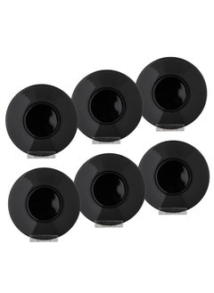 Dania Set of 6 porcelain plates, black, size 15 cm  - Image 1