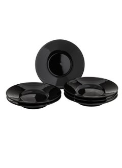 Dania Set of 6 porcelain plates, black, size 15 cm  - Image 2