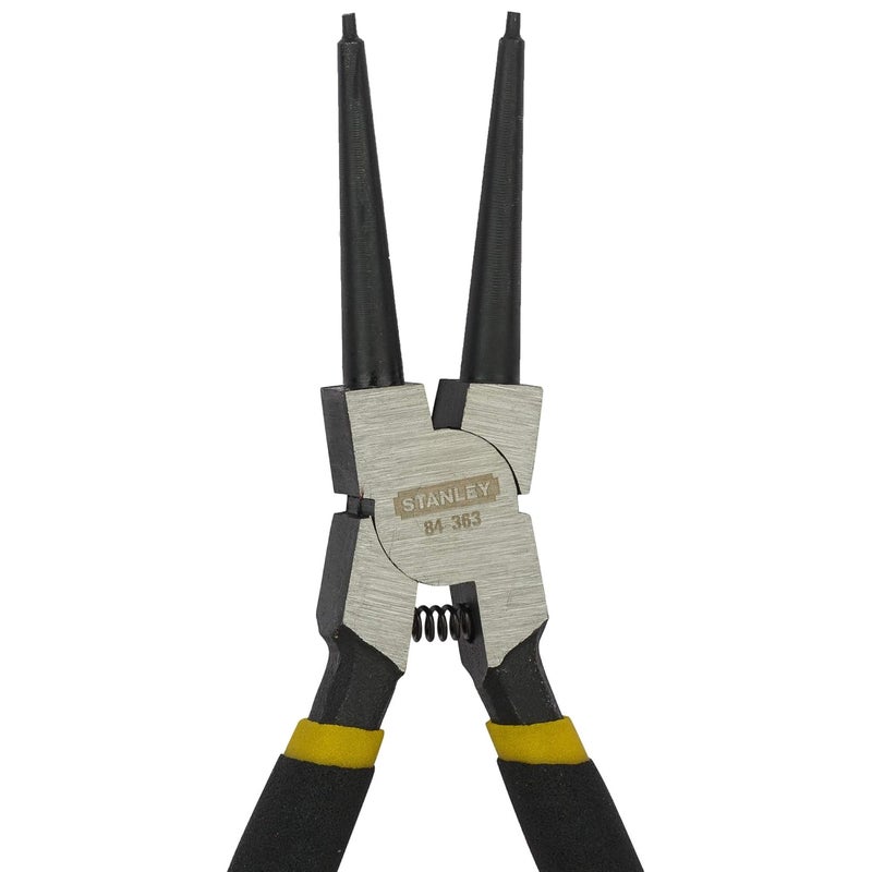 STANLEY 8436323 180mm7 Internal Straight Circlip Plier Black and Silver - Image 2