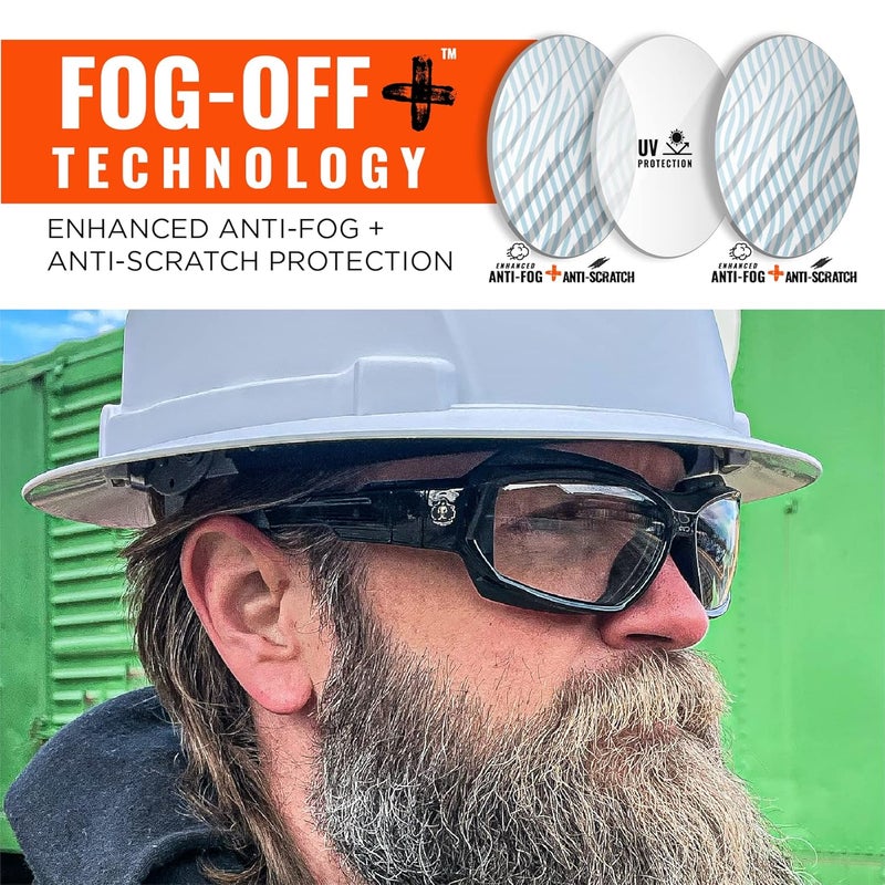 Ergodyne Skullerz Loki Convertible Anti Scratch Safety Spoggles GlassesIncludes Gasket and Strap to Convert to Goggle Anti Fog - Image 3