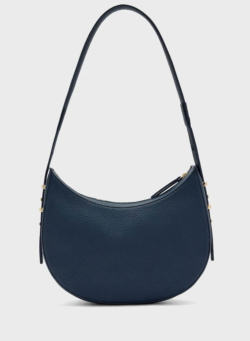 تومي هيلفيغر Logo Detail Top Handle Satchel