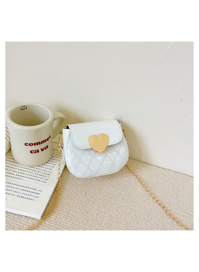 Girl princess small backpack crossbody bag cute handbag WHITE（13*11*6cm） - Image 5