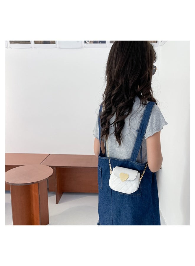 Girl princess small backpack crossbody bag cute handbag WHITE（13*11*6cm） - Image 4