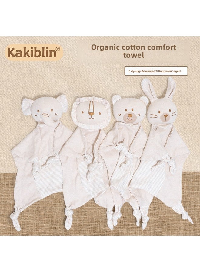 Kakiblin Organic Cotton Soothing Towel Baby Entrance Sleeping Doll Infant Bite Saliva Towel In Stock-Color:Bear Style Organic Cotton Comfort Towel (bag)  - Image 2