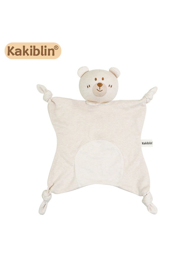 Kakiblin Organic Cotton Soothing Towel Baby Entrance Sleeping Doll Infant Bite Saliva Towel In Stock-Color:Bear Style Organic Cotton Comfort Towel (bag)  - Image 1