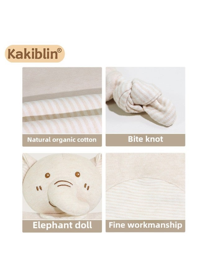 Kakiblin Organic Cotton Soothing Towel Baby Entrance Sleeping Doll Infant Bite Saliva Towel In Stock-Color:Bear Style Organic Cotton Comfort Towel (bag)  - Image 5