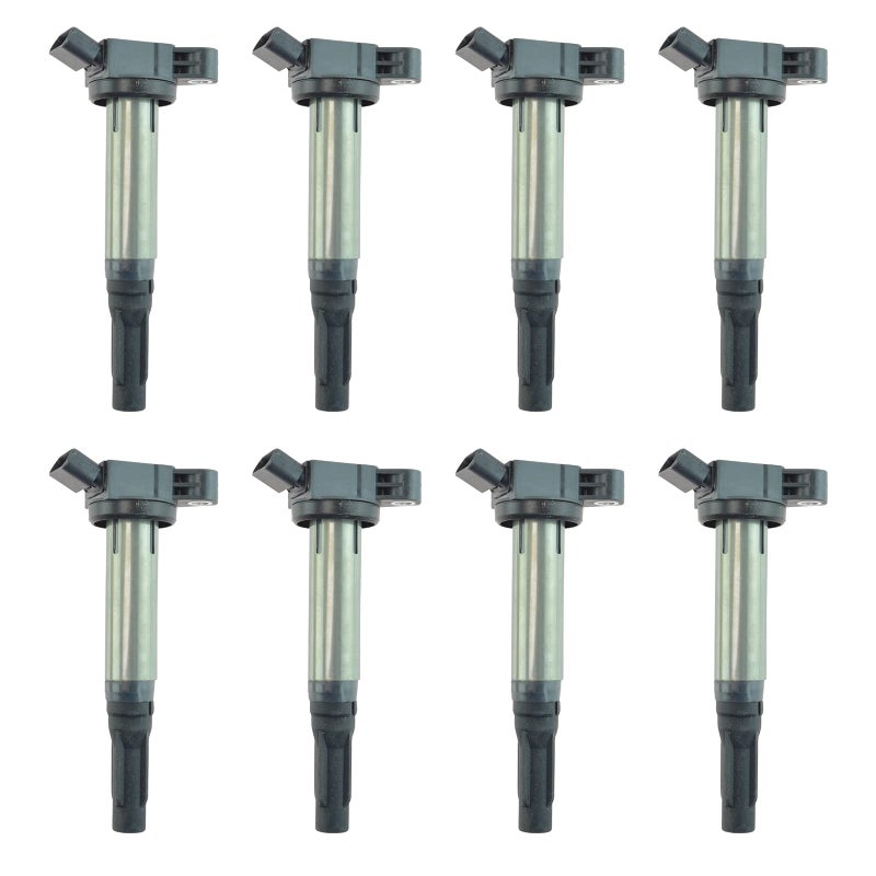 TRQ Ignition Coil Set Compatible with 20102023 Lexus GX460 20072017 LS460 20082016 LS600h 20082021 LX570 Toyota Land Cruiser Sequoia 20072021 Tundra