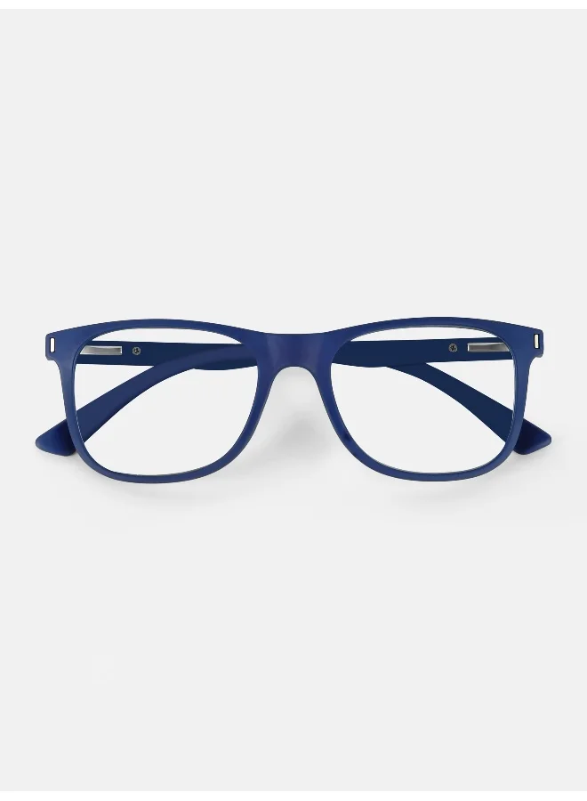 Woggles Noir Dark Blue Square Blue Screen Glasses