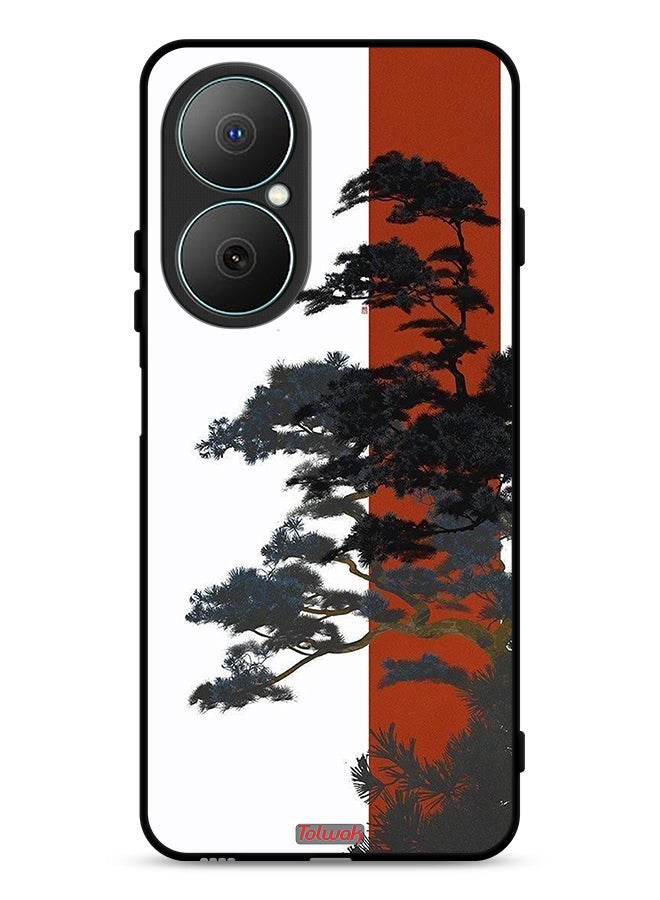 Tolwak Huawei Nova Y73 Protective Case Cover Tree Artwork