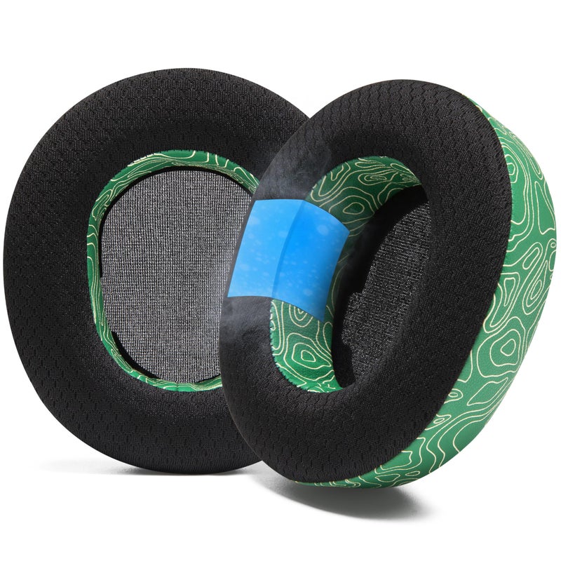 WC Freeze Nova Pro Wireless Cooling Gel Earpads for Arctis Nova Pro Wireless Nova Elite Nova Pro Omni Doesnt Fit Other Models by Wicked Cushions Extra Thick Comfortable Emerald Tide - Image 2