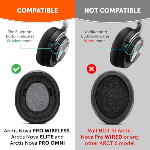 WC Freeze Nova Pro Wireless Cooling Gel Earpads for Arctis Nova Pro Wireless Nova Elite Nova Pro Omni Doesnt Fit Other Models by Wicked Cushions Extra Thick Comfortable Emerald Tide - Image 3