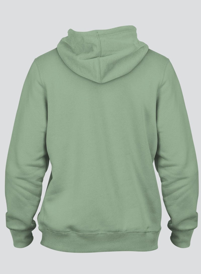 InkMASH Premium Hoodie - Pastel Green - Made in UAE - Unisex - Image 3
