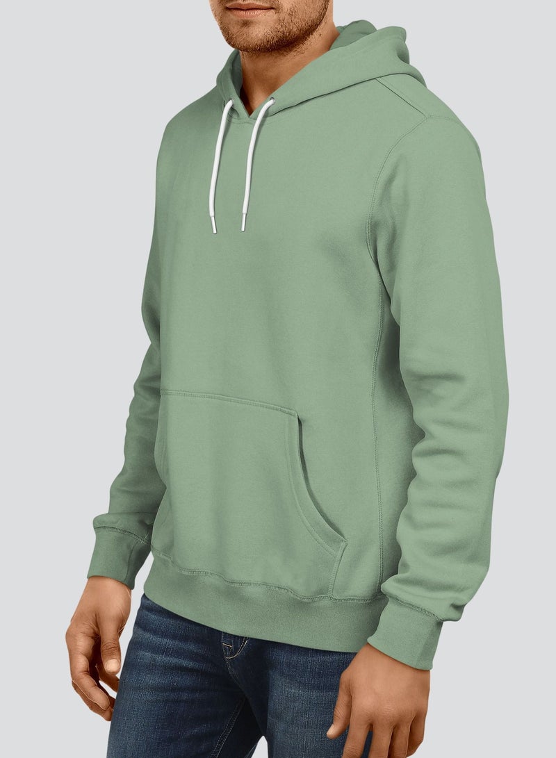 InkMASH Premium Hoodie - Pastel Green - Made in UAE - Unisex - Image 2