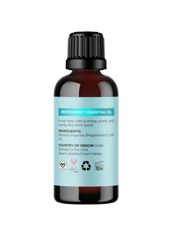 Maple Holistics Peppermint Essential Oil for Diffuser Aromatherapy - 100% Pure Peppermint Oil for Hair Skin and Nails Plus Undiluted Refreshing Aromatherapy Essential Oil for Diffusers Baths and Topical Uses 1oz - Image 4