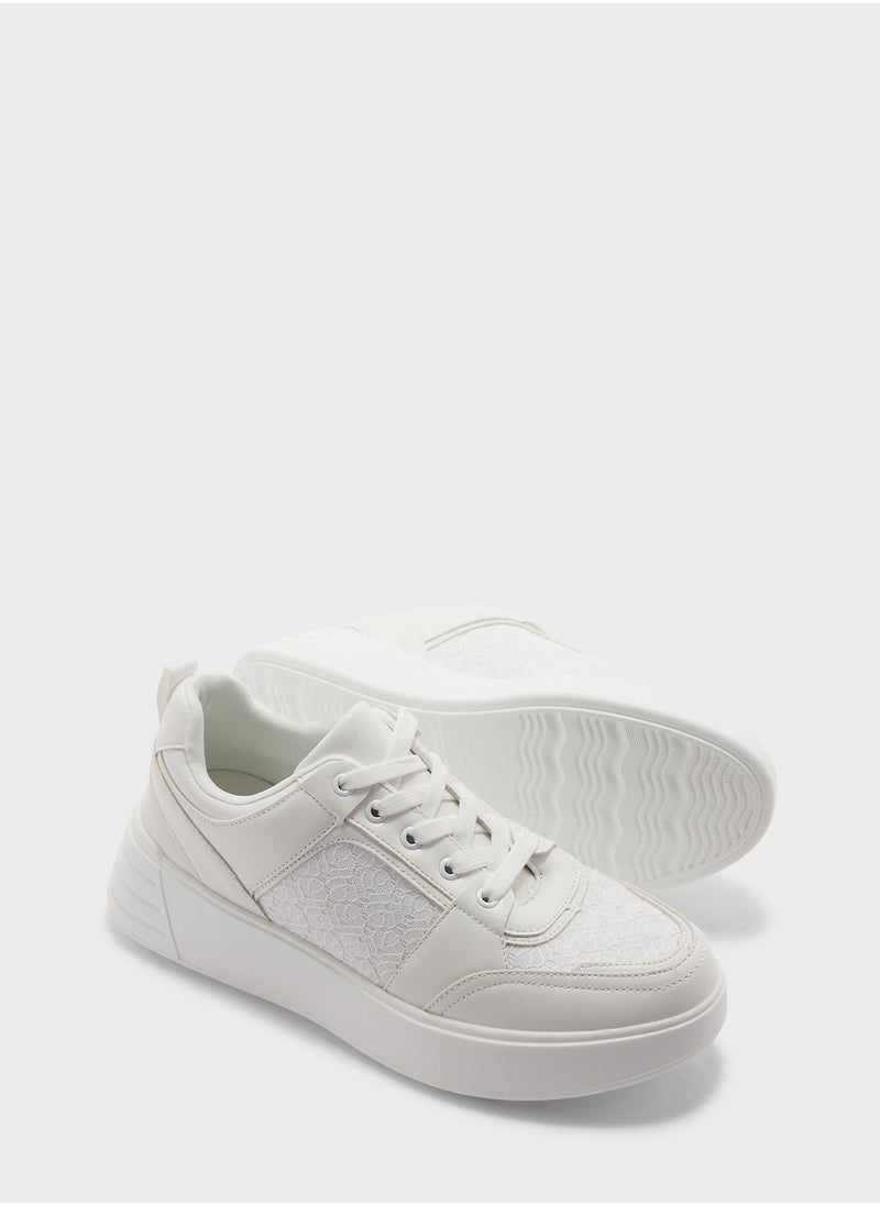 Ginger - Print Jacquard Trainers - Image 1