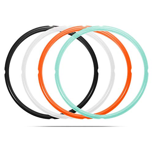 STYDDI 4 Pack 6qt Silicone Sealing Ring for Instant Pot, Replacement Seal Gasket for Instant Pot 6 Quart Model, Fits Duo 6 Quart, Lux 6 Quart, Duo Plus 6 Quart, Ultra 6 Quart, Nova 6 Quart - Image 1