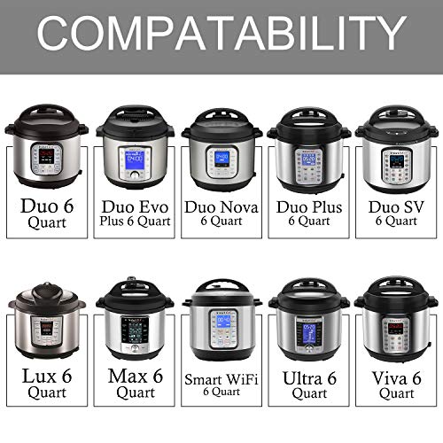 STYDDI 4 Pack 6qt Silicone Sealing Ring for Instant Pot, Replacement Seal Gasket for Instant Pot 6 Quart Model, Fits Duo 6 Quart, Lux 6 Quart, Duo Plus 6 Quart, Ultra 6 Quart, Nova 6 Quart - Image 2