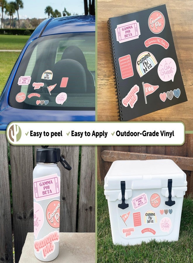 Desert Cactus Gamma Phi Beta Sticker Decal Laptop Water Bottle Car (Cute Sheet) - Image 2
