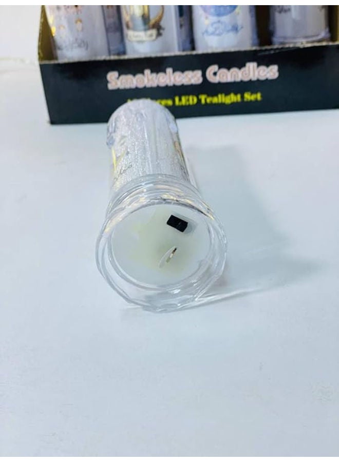 إضاءة شموع LED رمضانية – طقم 6 تصاميم مختلفة - Image 4