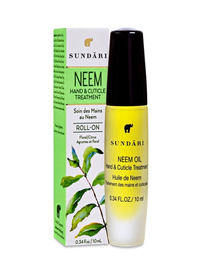 SUNDARI Neem Hand & Cuticle Treatment Oil – 0.34 Fl Oz, Roller for Dry Hands, Nails and Cuticles, Hydrating, Non-Greasy, Pure Plant & Herbal Extracts, Mess-Free Application, Deep Nourishment - Image 5