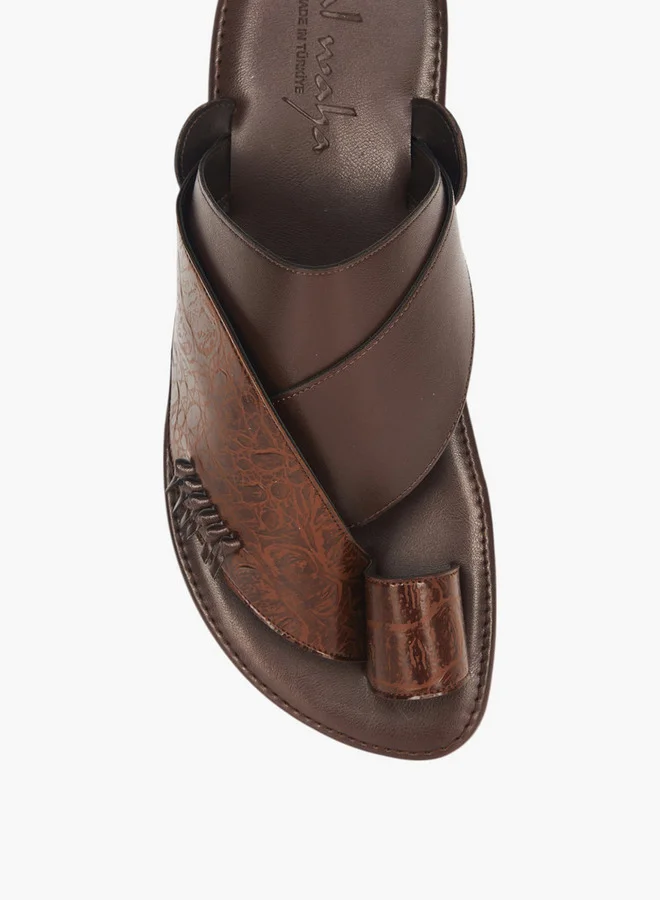 Al Waha Men's Arabic Sandals with Toe Loop - Ramadan Collection