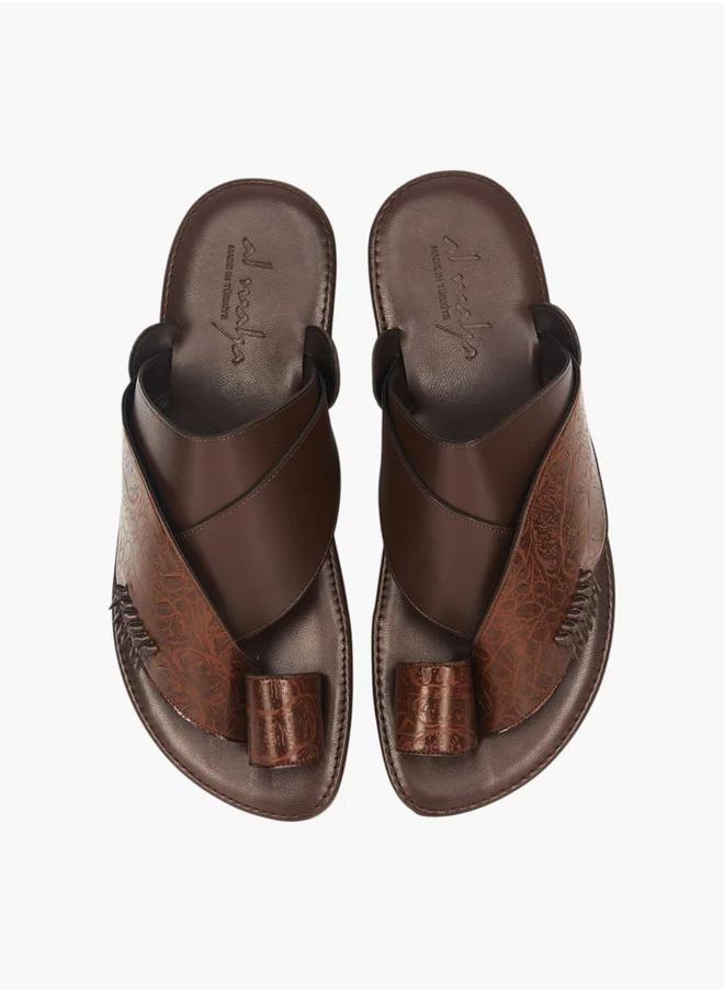 الواحة Men's Arabic Sandals with Toe Loop - Ramadan Collection