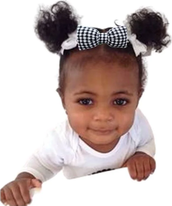 جوسو 2-Piece Hair Band with Bow Black-Beige