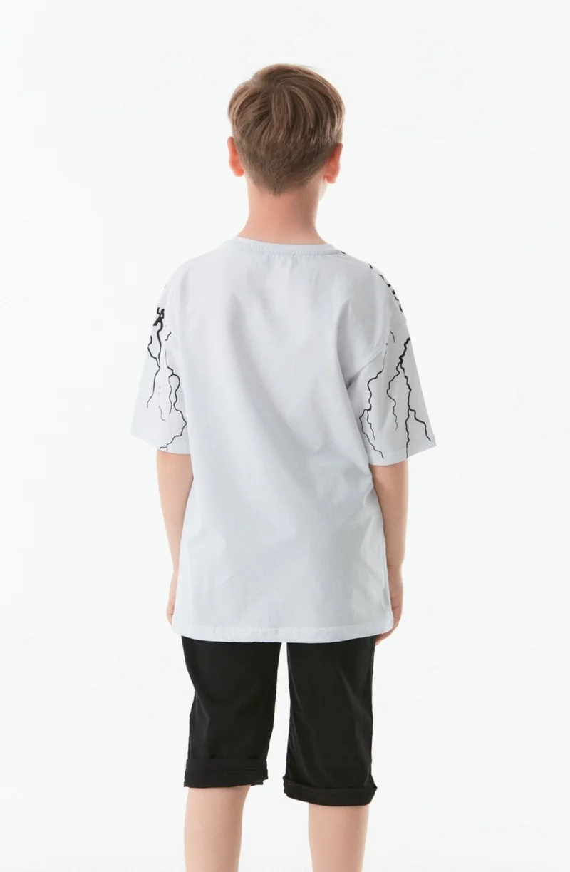 فولامودا Printed Crew Neck Boy T-Shirt