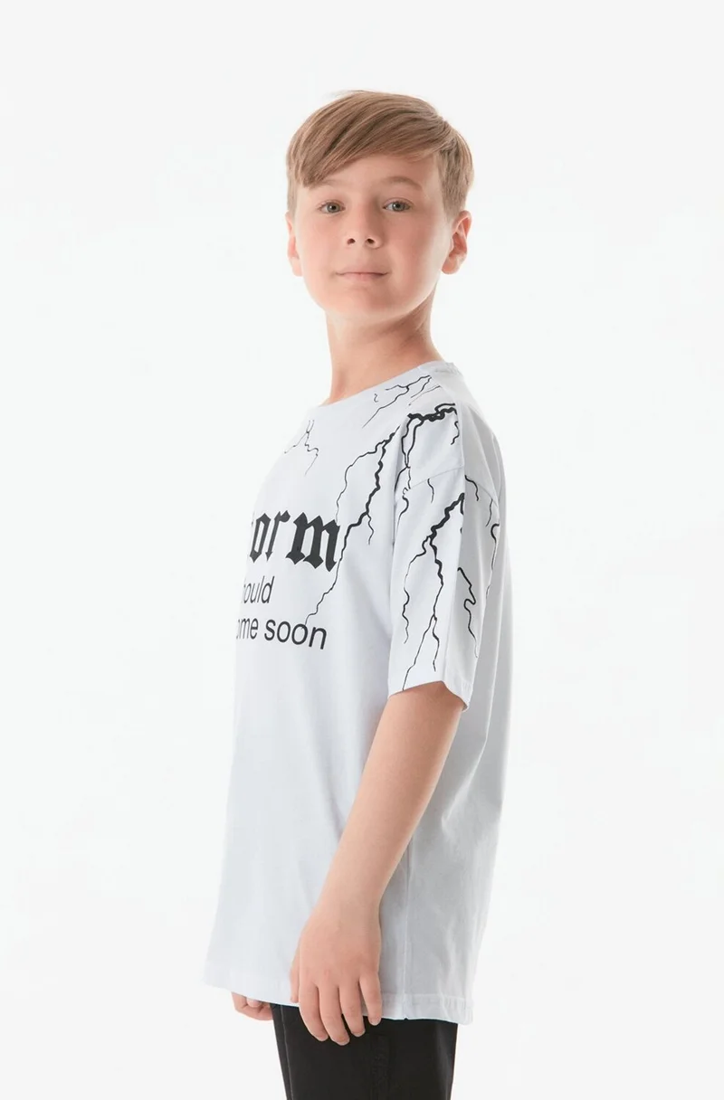 فولامودا Printed Crew Neck Boy T-Shirt