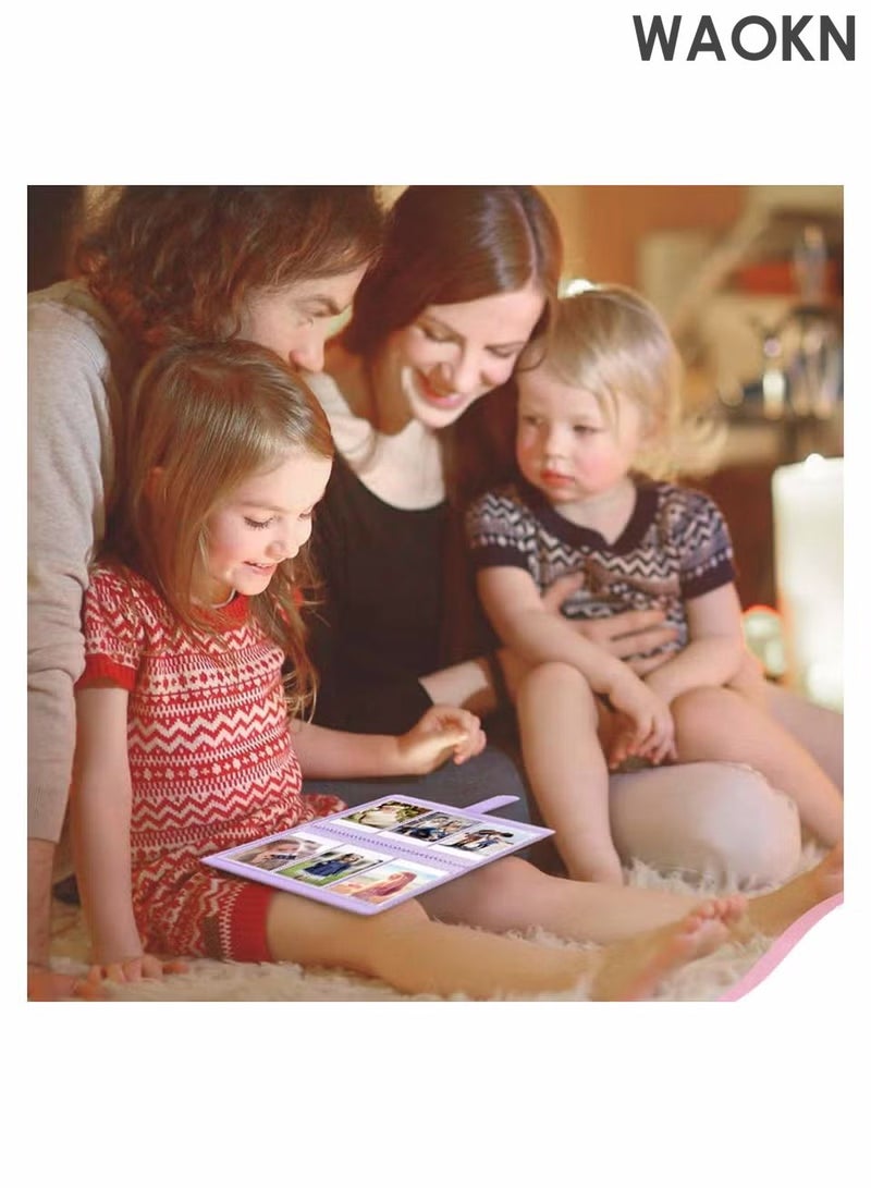 WAOKN 108 Pockets Photo Album, Instant Pictures Album Mini Camera Accessories Portable Small Family Memory Albums Photo Book Durable Portable Photo Album for Family Wedding travel Boys Girls Birthday Gift - Image 4
